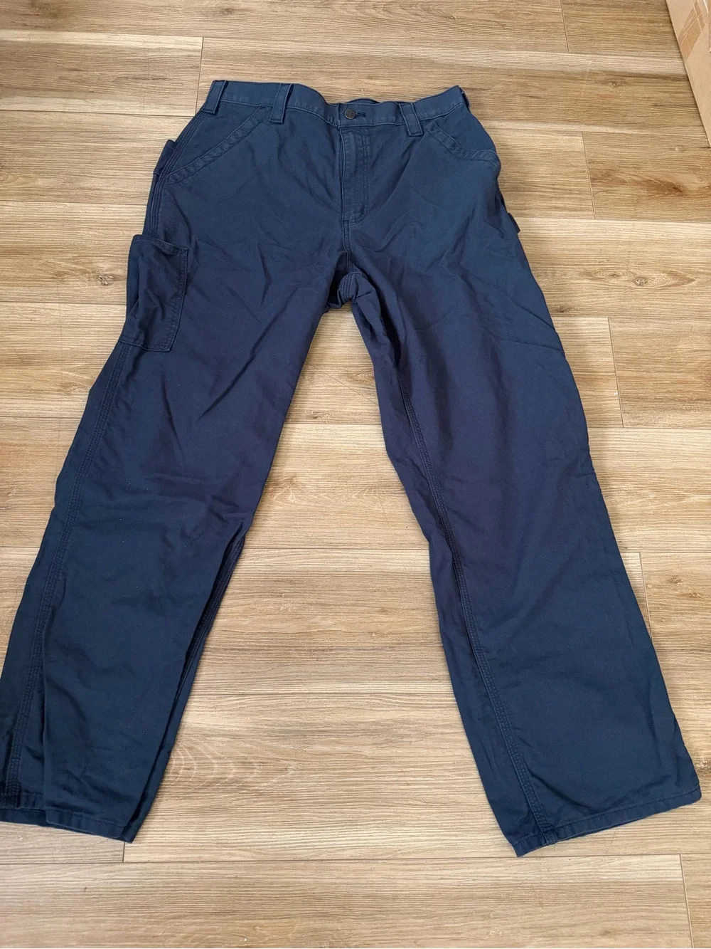 Carhartt Men's Dark Blue Cargo Work Pants